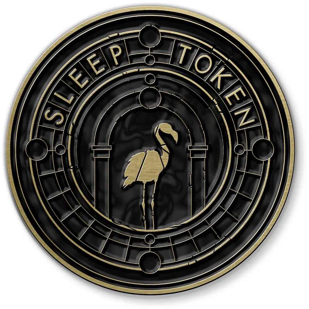 Sleep Token - Even In Arcadia Crest Métal broche - Noir/Couleur or
